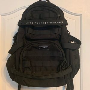 BLACK LIVE FIT APPAREL BACKPACK